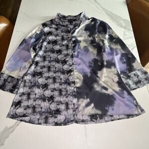 Lior Paris Elaine Blouse Womens M Designer Art to Wear Flowy Feminine Lagenlook